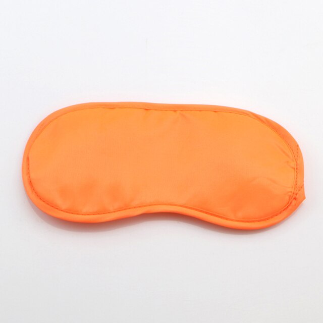 Fast Sleeping Black Eye Masks Eye Mask Eyeshade Cover Shade Patch Women Men Soft Portable Blindfold Travel Slaapmasker: Orange