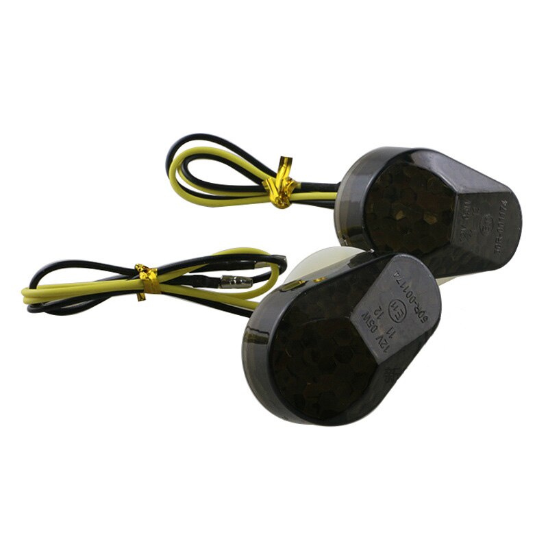 Pour Kawasaki ZX6R ZX7R ZX9R ZX10R ZX636 ZX12R ZX 6R 7R 9R 10R LED clignotants à montage encastré clignotants clignotants: Honda black shell