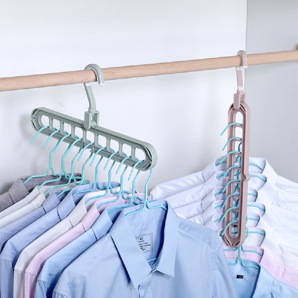 Magic Multi-port Support Hangers Multifunction Plastic Clothes Rack Space Saving Hanger Organizer Drying Hanger Storage Hangers