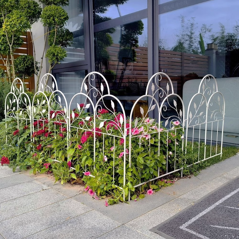 Enrejado de Metal para jardín al aire libre, marco de soporte de rosas trepadoras de hierro, valla de vid y flores, valla de partición decorativa para escalar plantas