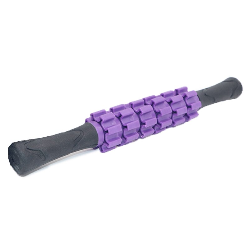 3D 6 Gear Muscle Massager roller Body Muscle Massage Sticke roller Leg Back Relax Fitness block: purple