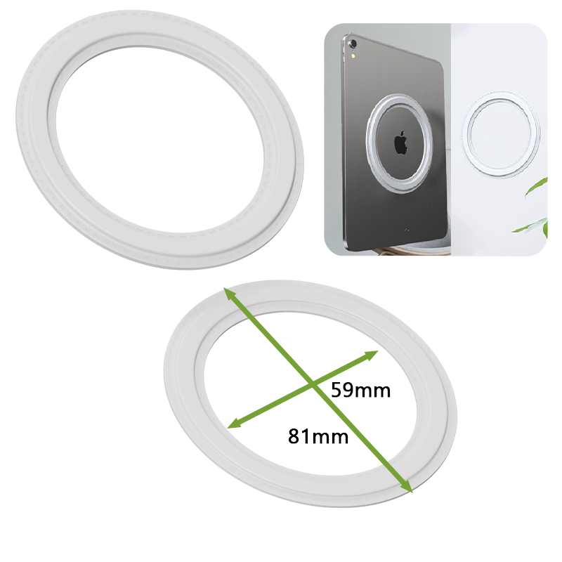 Magnetische Tablet-Wandhalterung, iPad-Halterung, Wiegenmagnet für iPad, SnapHold-Magnetaufkleber für Zuhause, Büro, Kühlschrank: WHITE