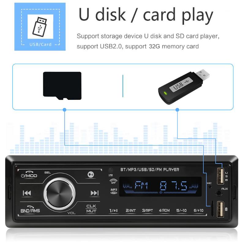 VODOOL 3206 1din In-Dash Car Radio Touch Key 12V S... – Grandado