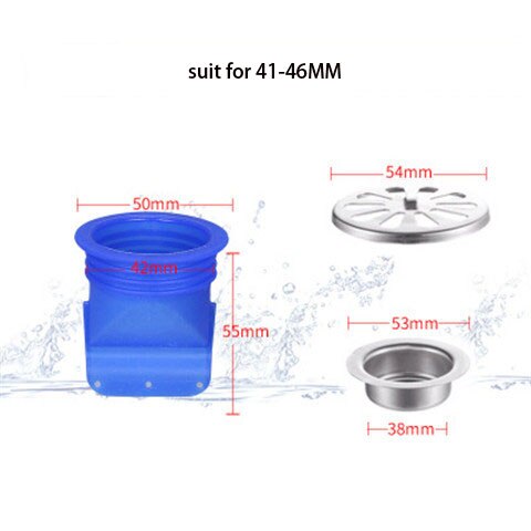 Keuken Afvoer Geur-Proof Seal Drainage Riool Plug Wasmachine Cover Motbestendig Ontsmetten Stinkende Afvoerputje Kern Plug Gadgets: B set
