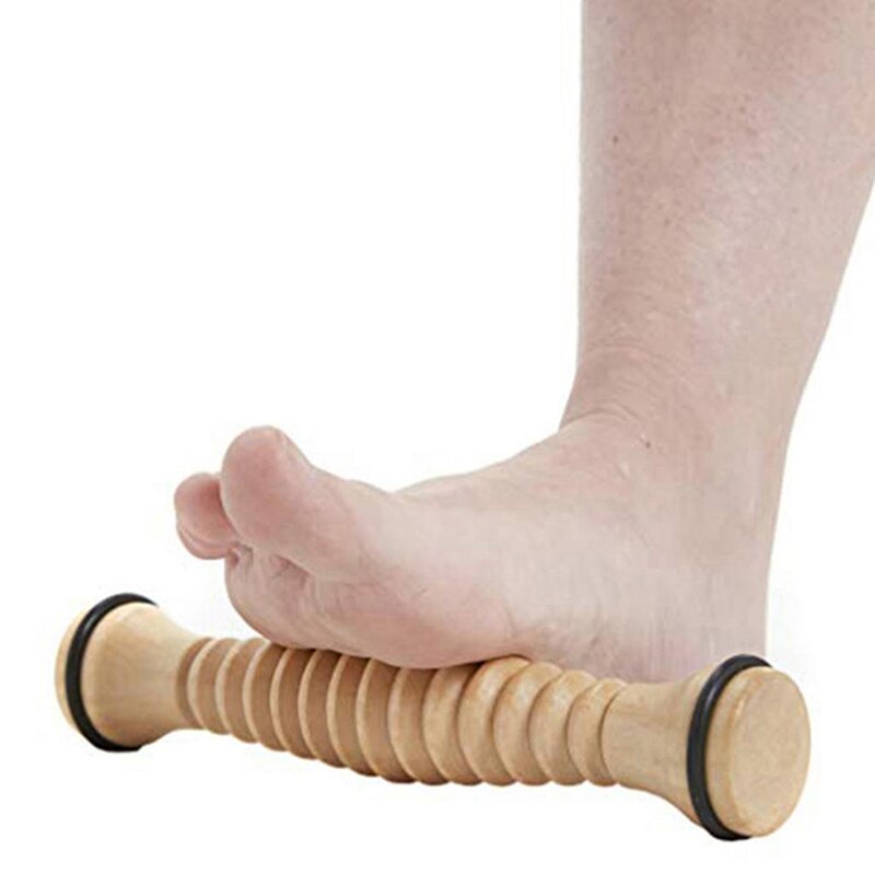 Foot Roller and Porcupine Ball Wood Foot Massage Roller for Plantar Fasciitis