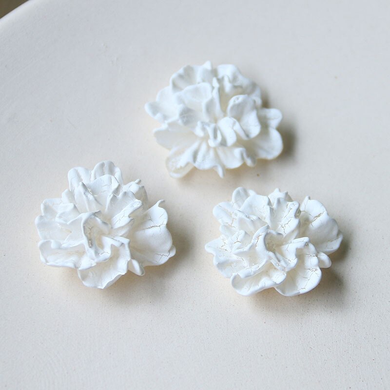 Acryl Parel Vijf Bloemblaadjes Bloem Kralen Voor Sieraden Maken Bridal Decoratie Roomwit Accessoires 10 Stks/zak