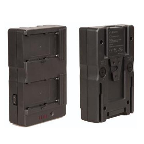 Fotopal NP-F à placa do adaptador do conversor da bateria da v-montagem com entalhe duplo para NP-F550 NP-F750 NP-F970 séries