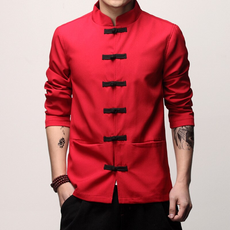 Mens Traditionelle Chinesische Kleidung Männer Kung Fu Tai Chi Meister Kostüm Männlichen Spitzen Jacken CN-003 Frühling Herbst Feste Seetang Anzug