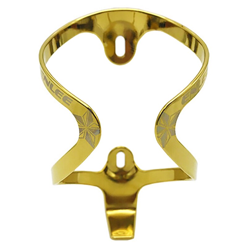ENLEE Bike Water Bottle Holder Aluminum Alloy Bicycle Water Bottle Cage Lightweight and Strong for Road Mountain Bikes: Light Yellow