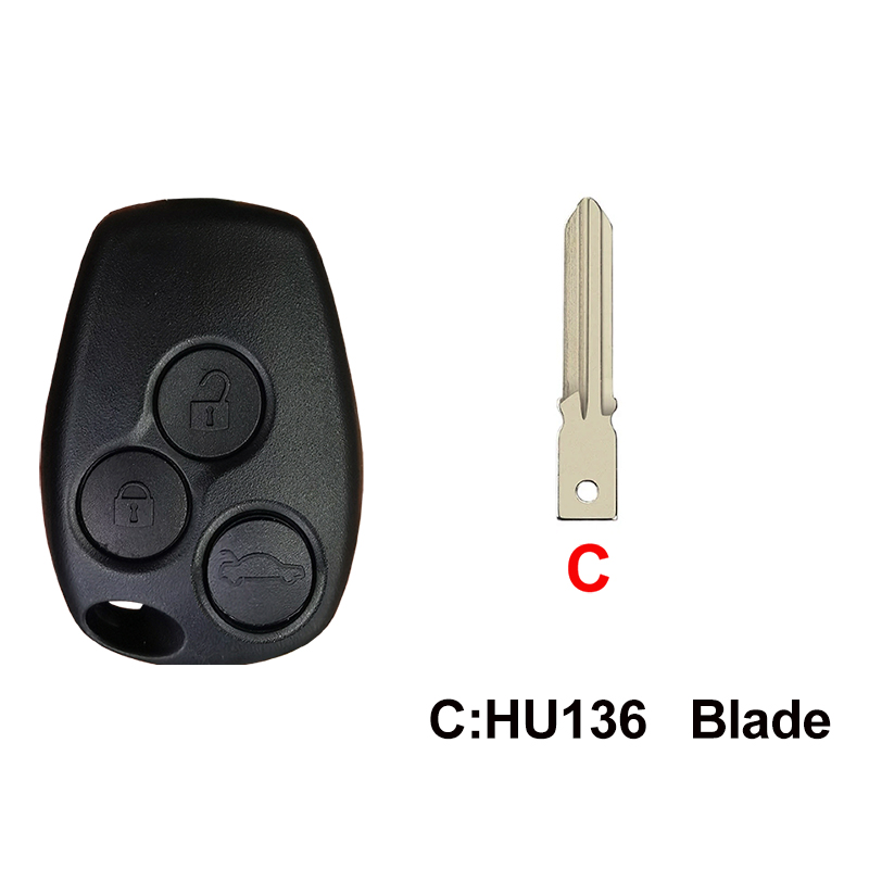 YOCASTY carcasa para llave remota para Renault Clio Modus Kangoo Master Vauxhall Trafic Twingo Movano Vivaro Primastar Logan Sandero: Verde / 2 Botones