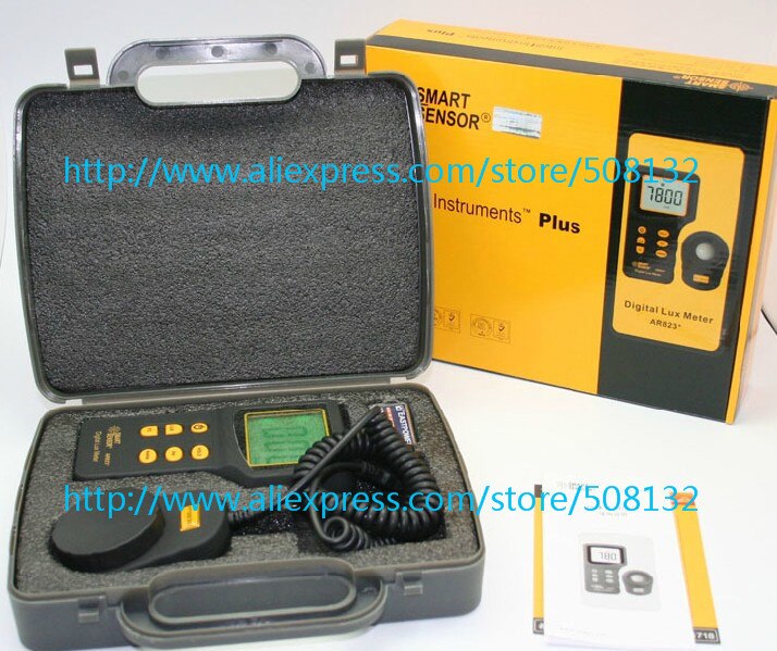 Smart Sensor AR823+ Digital Light Lux Meter Tester Brand AR-823+