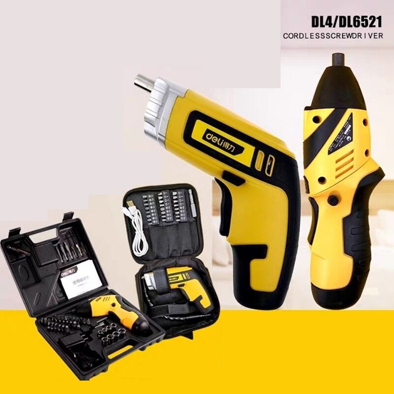 Powerful electric tools lithium battery screwdriver rechargeable small household electric drill