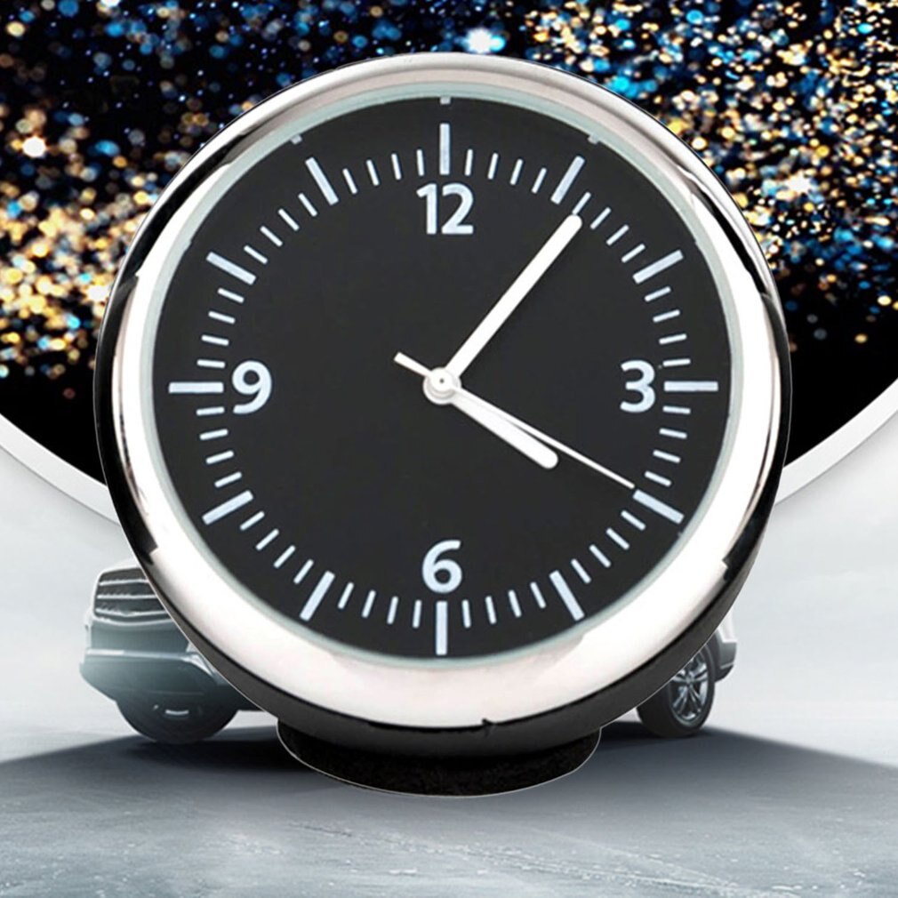 Okrągły kształt samochodu samochód cyfrowy zegar zegarek samochodowy/termometr/higrometr dekoracja robić wnętrza samochodu ornament samochód stylizacja