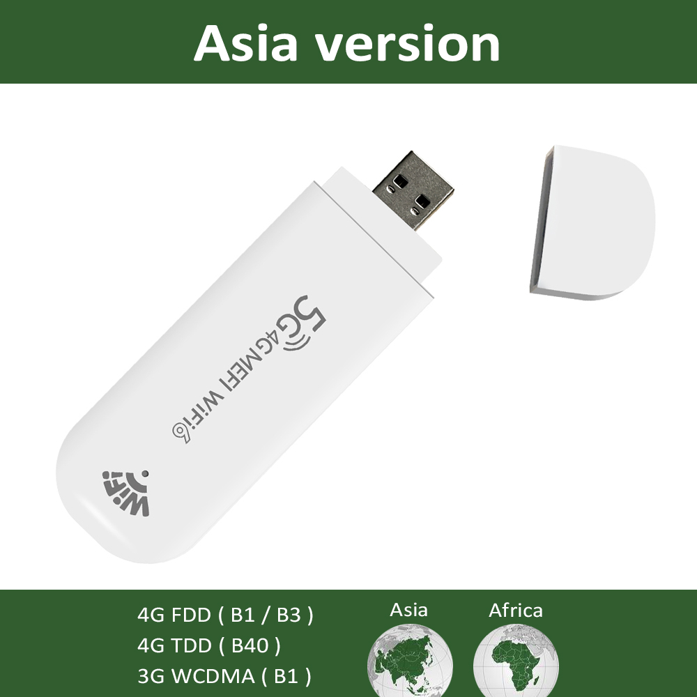 TIANJIE MF782D 4G USB Wifi Modem Portable WiFi Hotspot LTE SIM Wireless Router Cat4 150Mbps For Home/Car Use MIMO technology: green