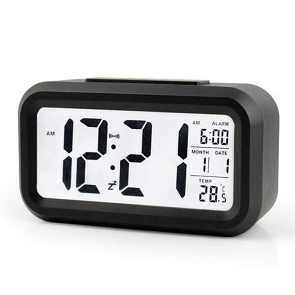 LED Digital Alarm Clock Backlight Snooze Mute Calendar Desktop Electronic Bcaklight Table clocks Desktop clock: Default Title