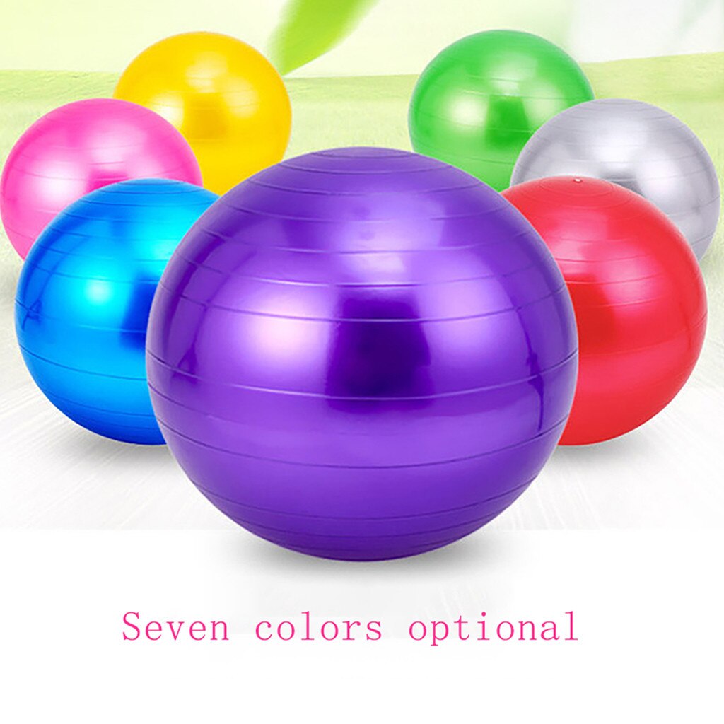 65cm Exercise Gym Yoga Ball Swiss Ball Fitness Pregnancy Birthing Anti Burst + Pump Exercise Pilates Workout Massage Ball #N