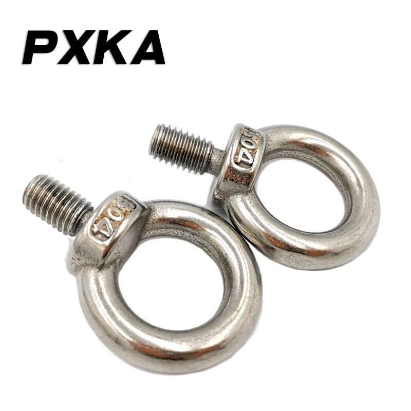 304 stainless steel eye screw. National standard ring. Eye bolt. Marine hardware [M3-M30]