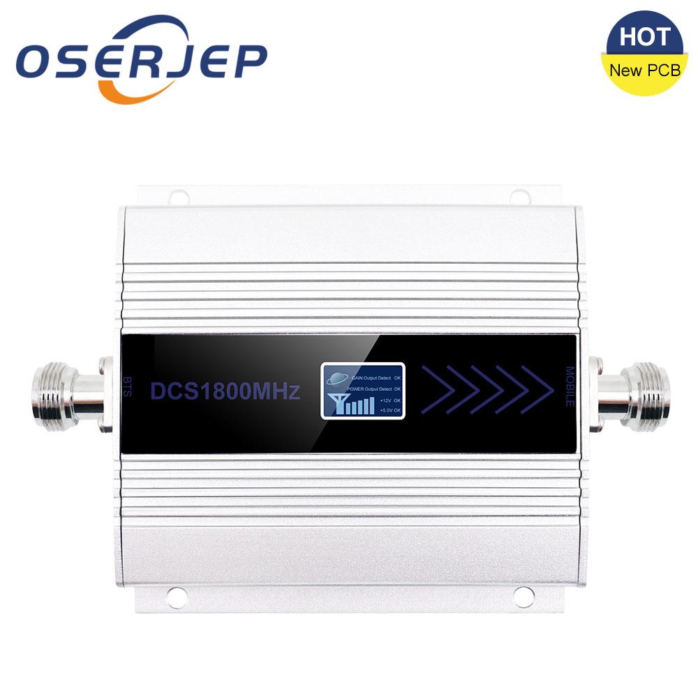 4G LTE (Band3) LCD Display GSM 2g 4g DCS Mobile Phone signal amplifier booster repeater: Silver amplifier