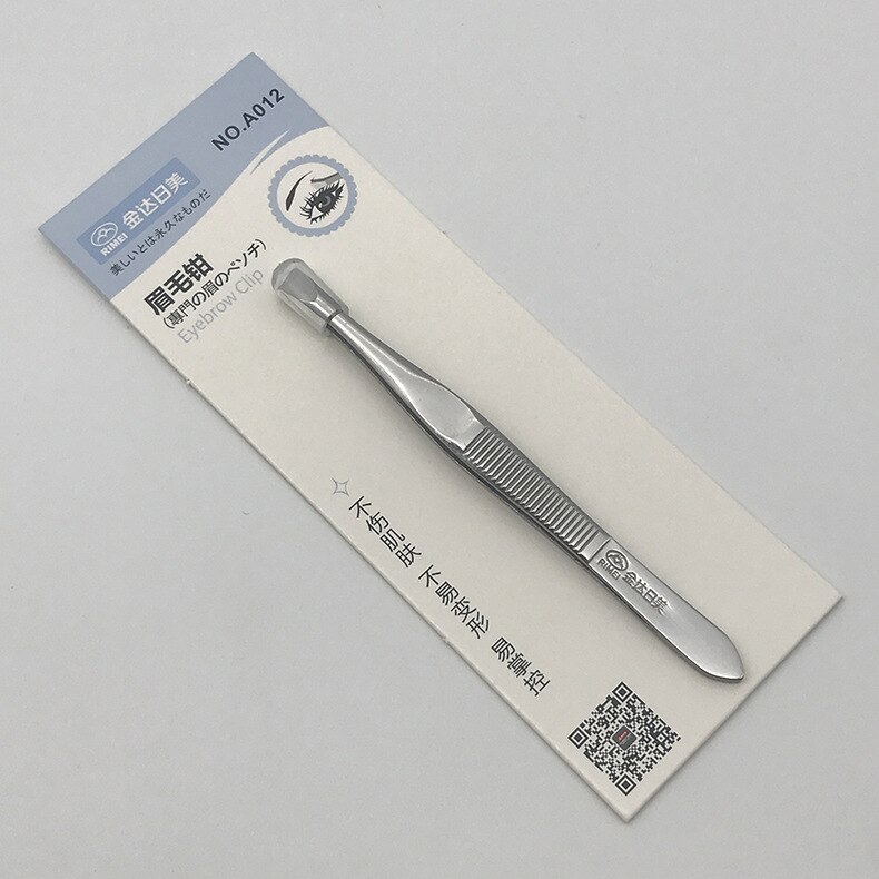 Eyebrow Tweezer Hair Beauty Slanted Puller Stainless Steel Eye Brow Clips Makeup Tool