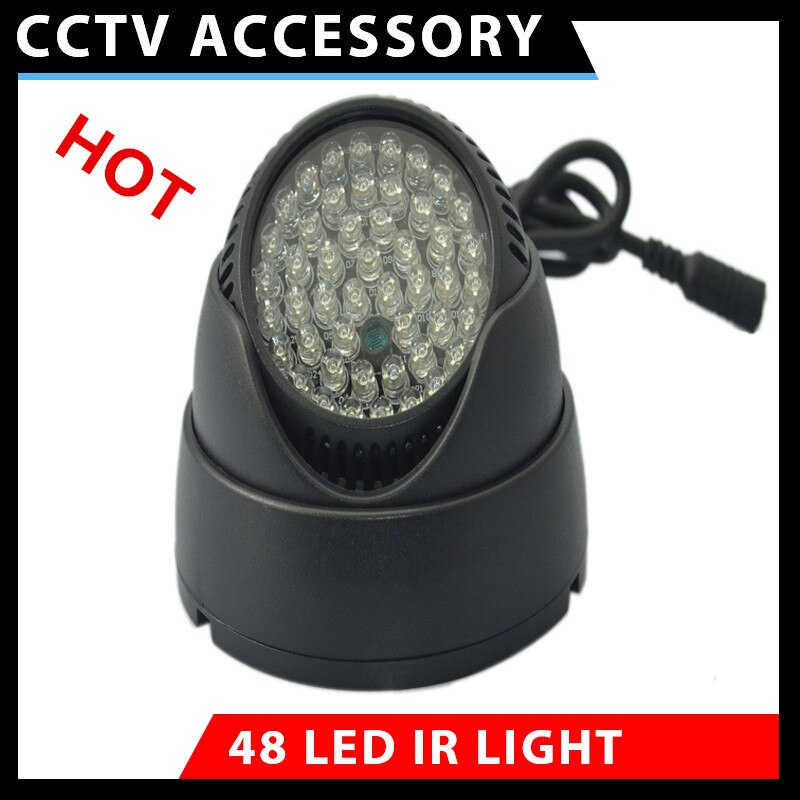 48 led-valaisin cctv-infrapunayönäkö sisävalvontakameraan, 850nm ip-kamerakupuun
