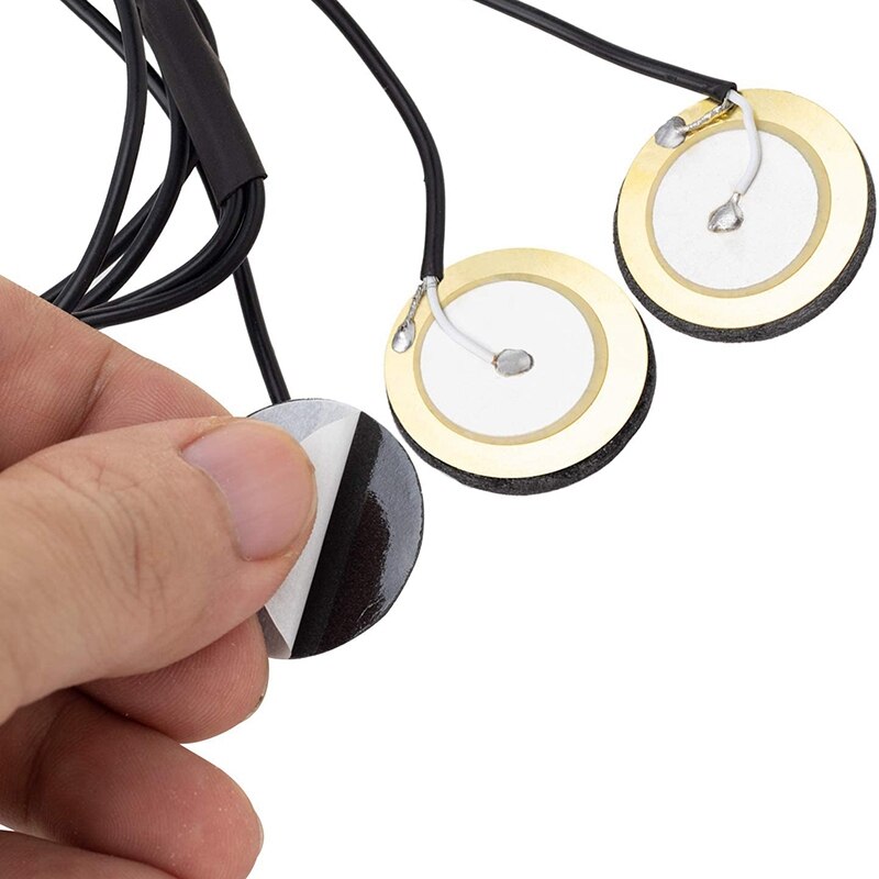 Pickups Piezo Transducer, 3 In 1 Microfoon Contact Zelfklevende Mono Piezo Pickup Voor Elektronische Gitaar Viool Ukulele