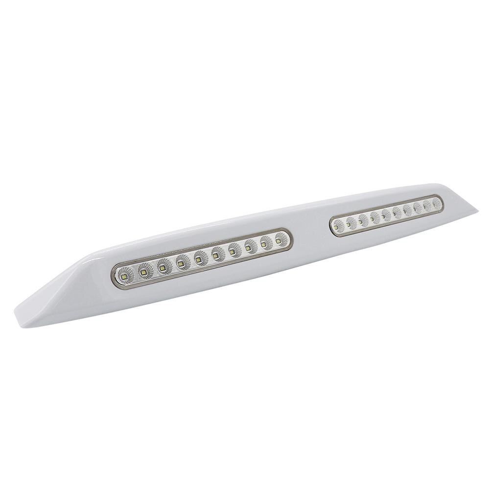 Luz LED para toldo de caravana, lámpara de luz blanca para porche Exterior, caravana, 20 LED, 12V: White