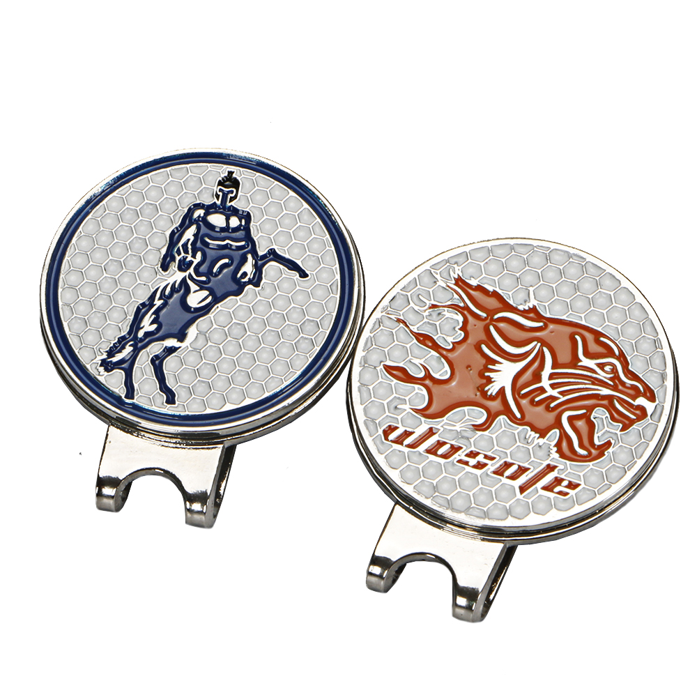 Golf ball marker with cap clip Alloy Training Aids Accessories