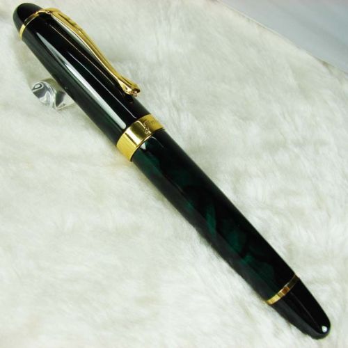 Jinhao X450 Metalen Kalligrafie Gebogen Nib Vulpen 450 Geavanceerde Klassieke Inkt Pen met Gouden Clip voor Kantoor School Thuis praktijken: Dark Green
