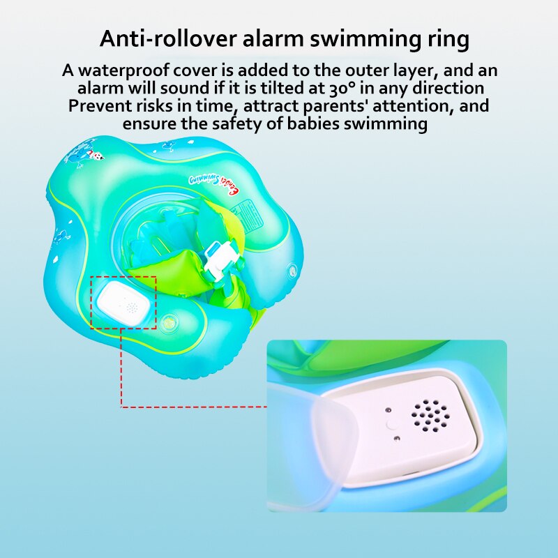 Eenbei baby swim float Rollver alarm baby swimming ring tilts more than 30° the swimming ring sounds an alarm care baby safety