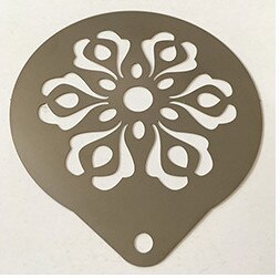 1 Pc Koffie Latte Cappuccino Barista Art Stencils Cake Stofdoek Sjablonen Koffie Gereedschap Accessoires Gusto Nespresso Zavarnik Dolce: H