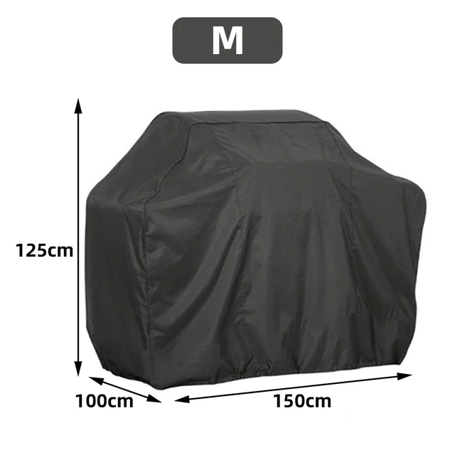 BBQ Grill Barbeque Cover Anti-Dust Waterproof Weber Heavy Duty Charbroil BBQ Cover Outdoor Rain Protective Barbecue Cover: Blue