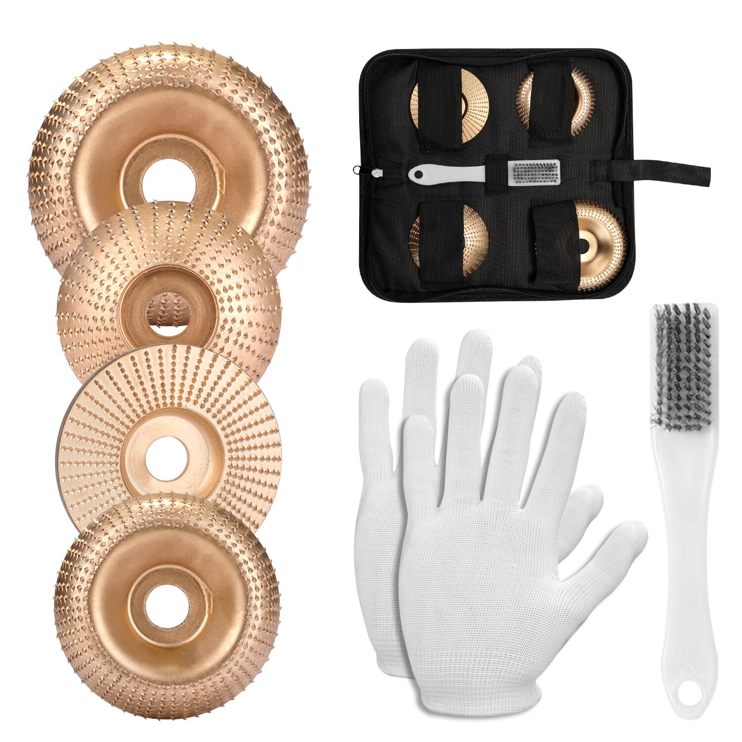 Houtbewerking Hout Hoek Slijpschijf Schuren Carving Rotary Tool NO.45 Staal Schurende Schijf Voor Haakse Slijper