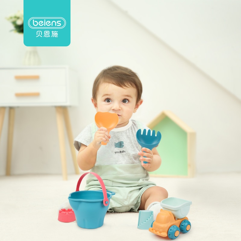Beiens Strand Spielzeug für freundlicher 5-14 stücke Baby Strand Spiel Spielzeug freundlicher Sandkasten einstellen Bausatz Sommer Spielzeug für Strand Spielen Sand Wasser Spielen Warenkorb
