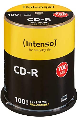 Intense CD-R 700 MB 100 piece (s) - CD-RW virgins (CD-R, 700 MB, 100 piece (s), 120mm, 80 min, 52x)