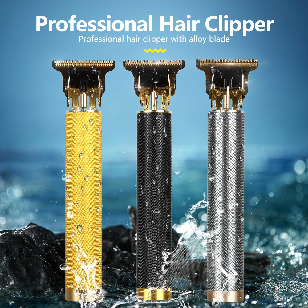 Cortadora de pelo recargable por USB T9 para hombre, máquina para cortar cabello con pantalla LCD, herramienta de estilismo para corte de pelo y barba, novedad de