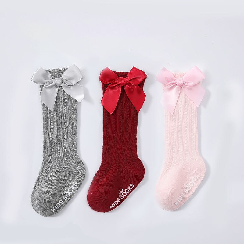 CHUNG Babymeisjes Peuters Zuigelingen Dunne Gaas Kousen Nieuwgeboren Bowknot Sokken Leggings 0-10 Jaar voor de Zomer, 1-2 jaar