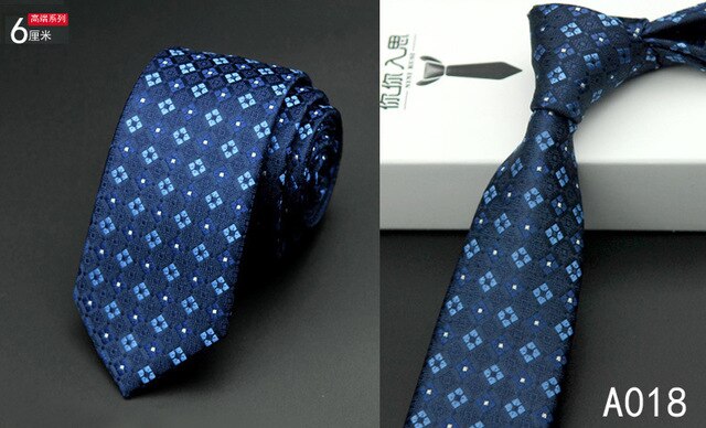 Mens Silk Tie Navy Blue Yellow Striped Slim Necktie 6cm Business Wedding Gravatas Luxury Handmade Gold Tie: 6