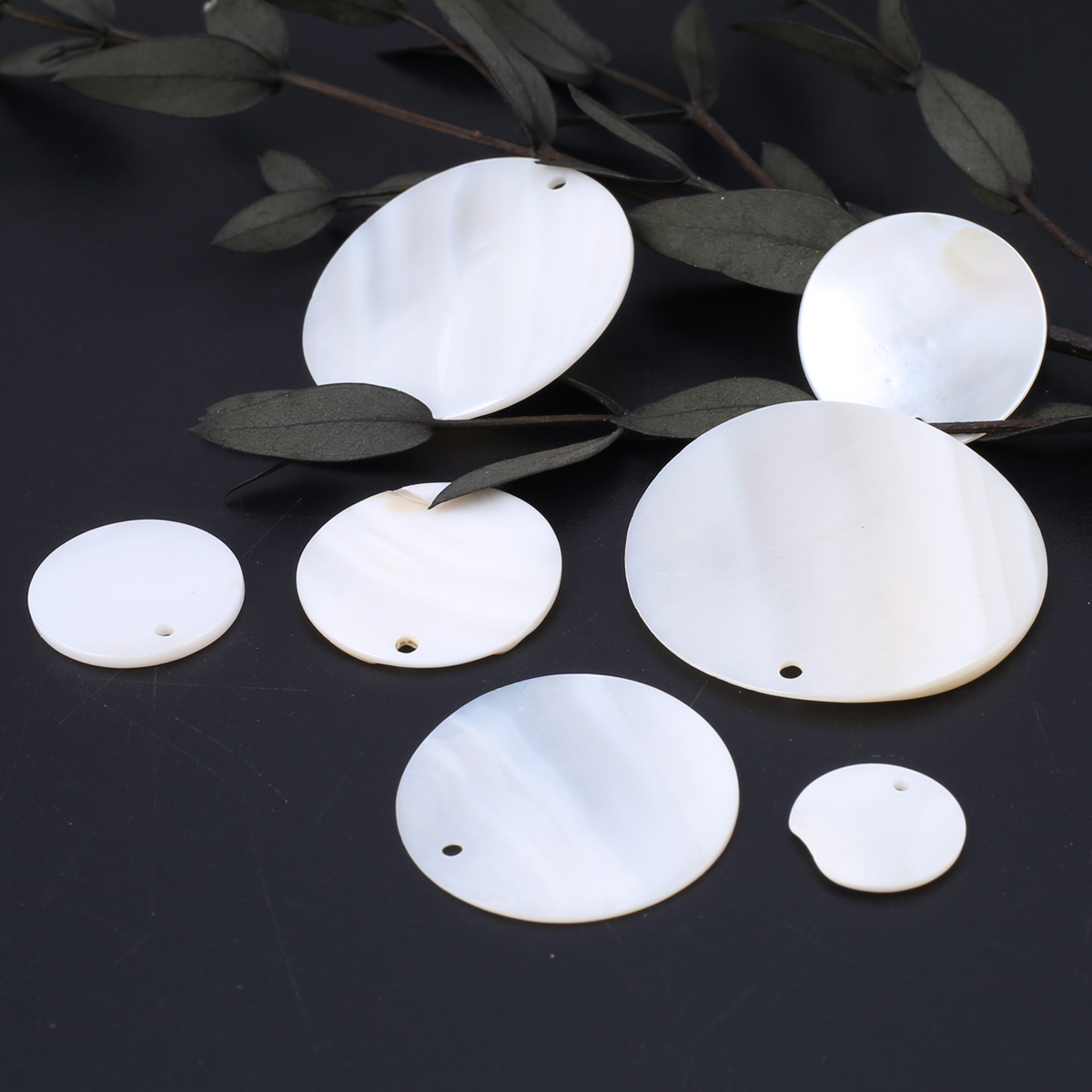 10 Stks/partij Natuurlijke Moeder Van Schelp Kralen Ronde Natuurlijke Schelp Losse Kralen Voor Het Maken Van Diy Sieraden Oorbel Ketting Accessoires