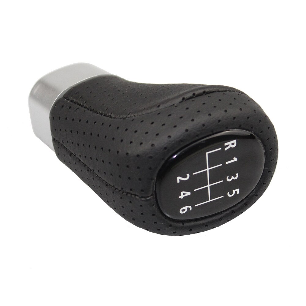 5 6 Speed Car Gear Shift Knob for BMW E46 E90 E91 E92 E93 E30 E32 E34 E36 E38 E39 E53 E60 E63 E83 E84 E87 Lever Stick Accessory: 6 speed leather A