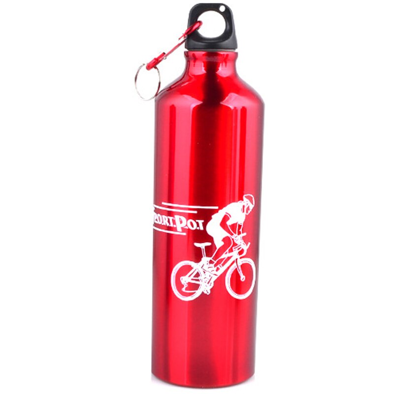 Aço inoxidável chaleira ao ar livre profissional homem e mulher esportes garrafa 750ml sopots caneca: Vermelho