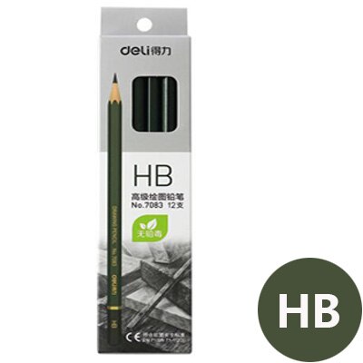 Deli 2h-8b Set Tekening Schetsen Potlood Zacht Veilig Niet Giftig Standaard Potloden Professionele Kantoor School Potlood: HB