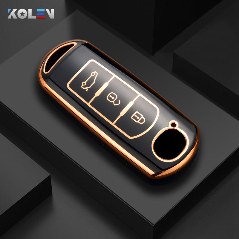 Modne etui z TPU na kluczyk zdalnego sterowania do Mazdy 2 3 5 6 BL BM GJ Atenza Axela Demio CX-3 CX3 CX-5 CX5 CX7 CX-9 CX8 Keyless