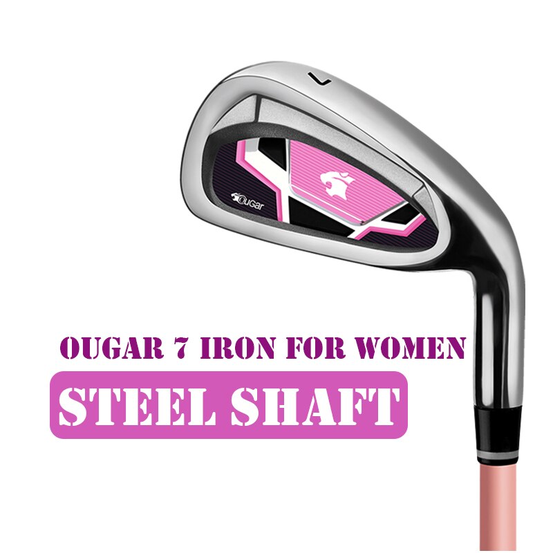 TTYGJ Golf Club for Men or Women Choice for Beginner No. 7 Iron Practice Clubs with Steel Shaft or Graphite Shaft: Women-Steel