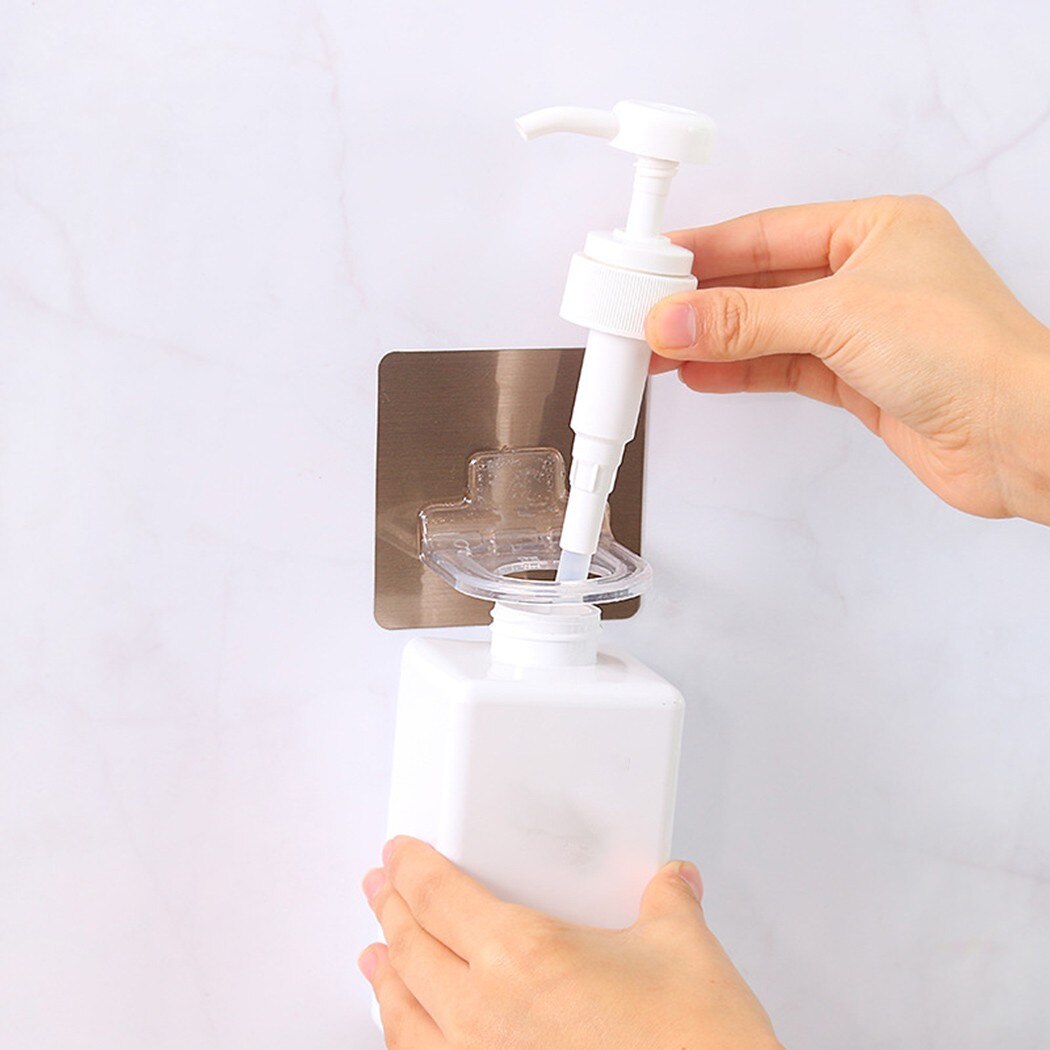1pcs Shower Gel Bottle Holder Wall Hanger Shower Gel Wall Type Non-Marking Hook Waterproof Moisture-proof Strong Adhesion Hook