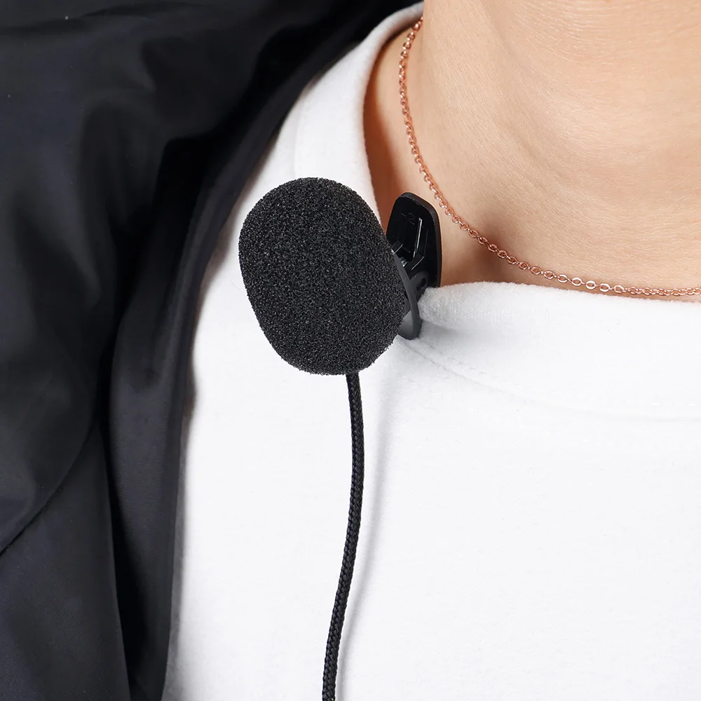 3.5mm Computer Microphones Mini Lavalier Mic Clip-on Lapel PC Microphone For Speaking Singing Speech USB Type C Microphones