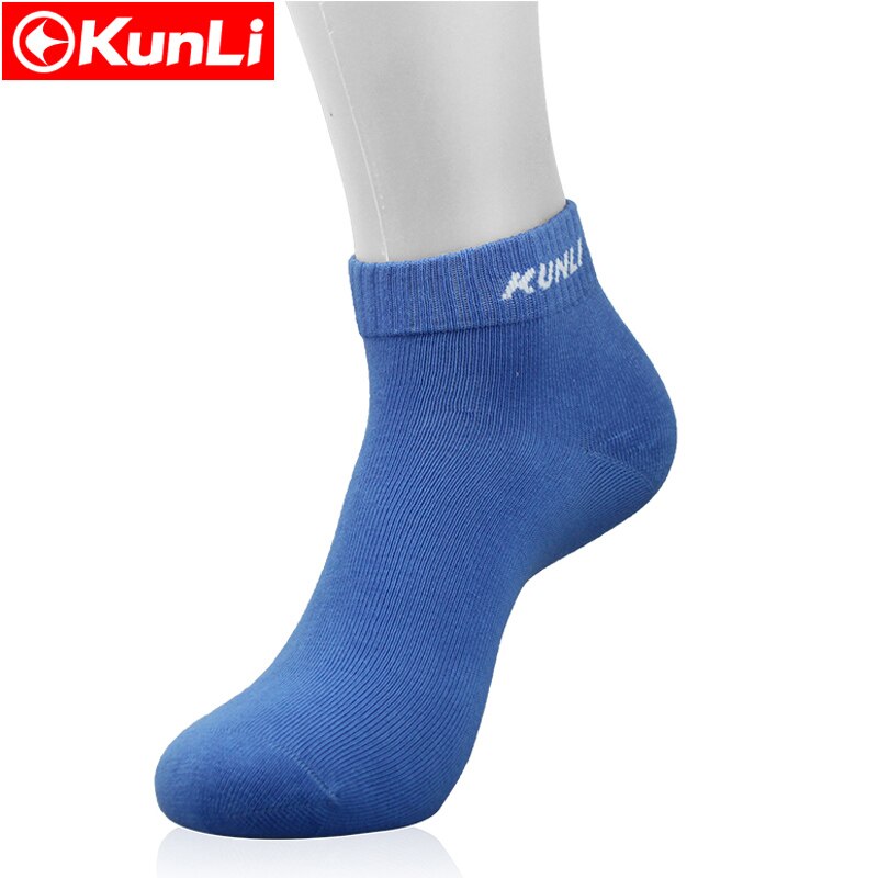 Kunli Leisure Sokken Sport Sokken Badminton Tennis Sokken Snel Droog Ademend Warm Absorberen Zweet Antibacteriële Voor 4 Seizoen: blue