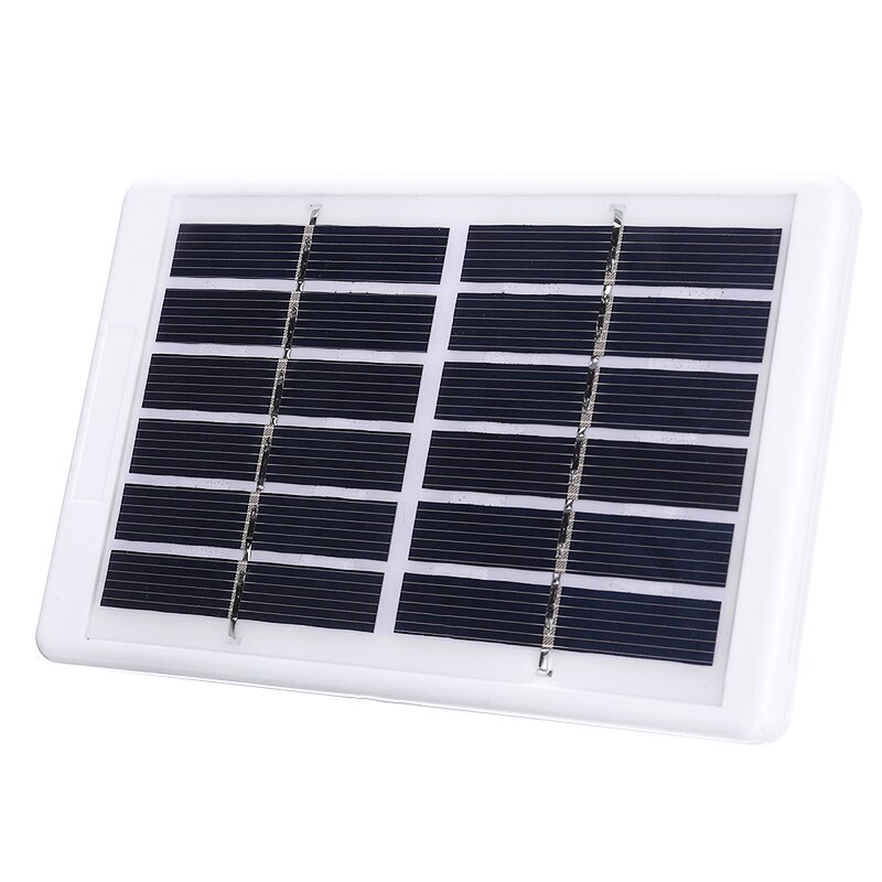 Panneau solaire en polysilicium 6V 5W, Power Bank, Portable, tablette, téléphone, chargeur, dispositif de sortie pour Camping en plein air, randonnée