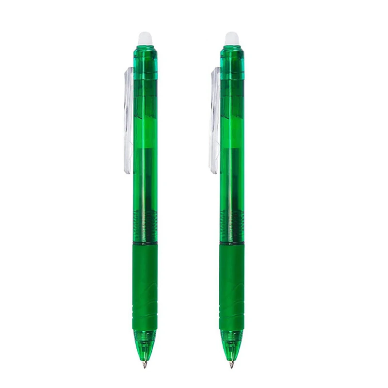 Farver 0.5/0.7mm magisk udtrækkelig sletbar pen gelpen sæt sletbar refill stang kontor skole skriveværktøj pressepen: Lilla / Flerfarvet