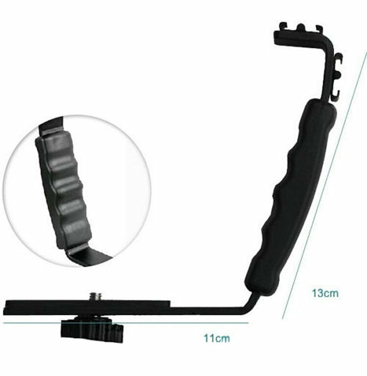 Camera L-Shape Flash Bracket Holder DSLR Flash Bracket For Flash light Camera DV Camcorder With Shoe
