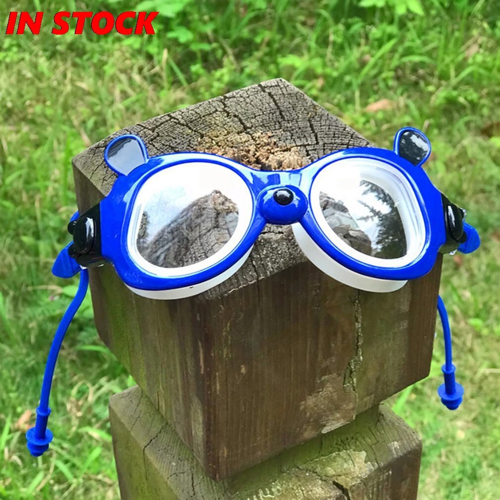 children swimming goggles lcute panda Anti-fog children swimming goggles wide-angle mirror for children Neutral / kids